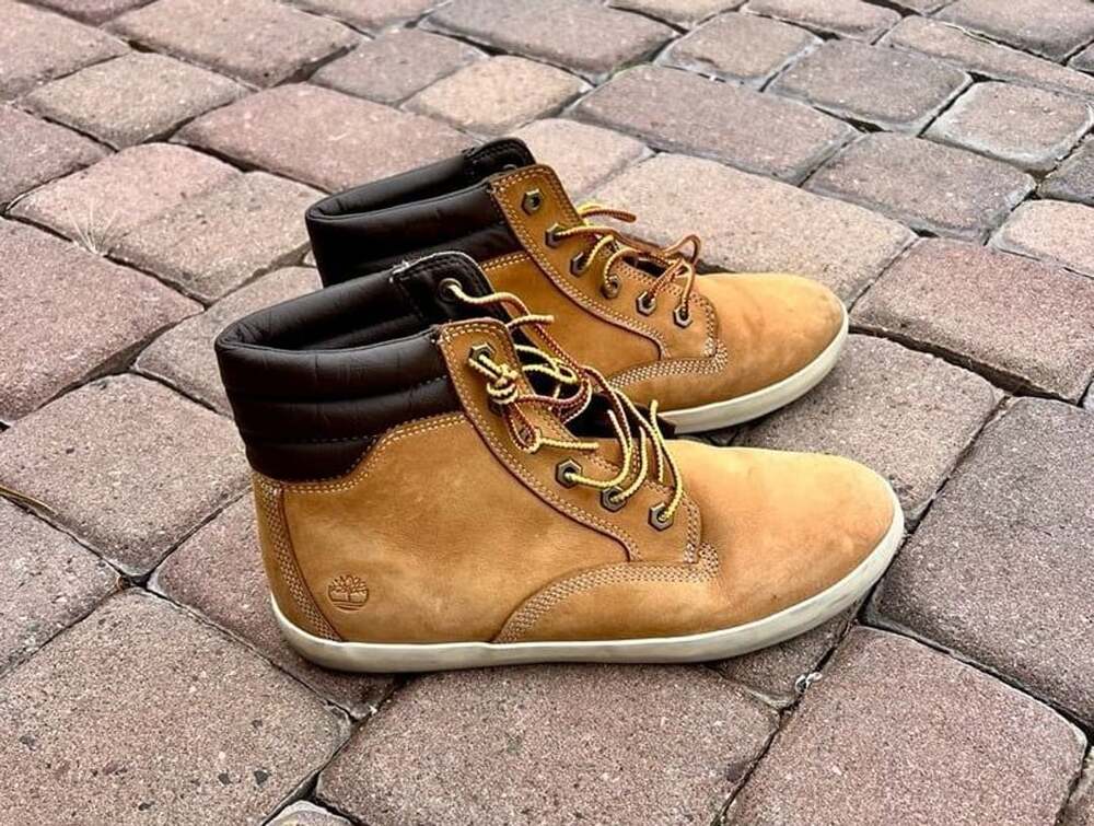 Timberland Dausette Sneaker Boots Women's Tan Wheat Nubuck Size 9.5 High Top